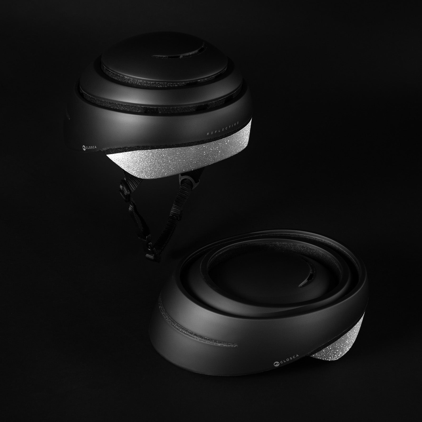 Black Reflective Silver